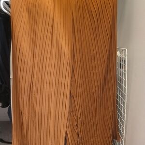 Pleated Brown Skirt